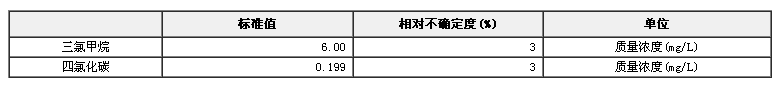 四氯化碳混合溶液標準物質