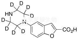5-（1-哌嗪基）苯并呋喃-2-羧酸-d8標準品