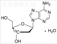2'-脫氧腺苷-3'-13C一水合物