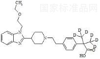 比拉斯汀-d6標準品