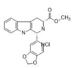 順式-(1R,3R)-1,2,3,4-四氫-1-(3,4-亞甲二氧基苯基)-9H-吡啶并[3,4-B]吲哚-3-羧酸甲酯鹽酸鹽對照品