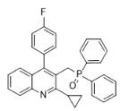 2-環丙基-3-二苯基氧膦甲基-4-(4-氟苯基)-喹啉對照品