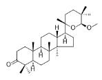 20,24-Epoxy-24-methoxy-23(24-25)abeo-dammaran-3-one標準品