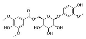 4-羥基-3-甲氧基苯酚1-O-（6-O-丁香酰基）葡萄糖苷標準品